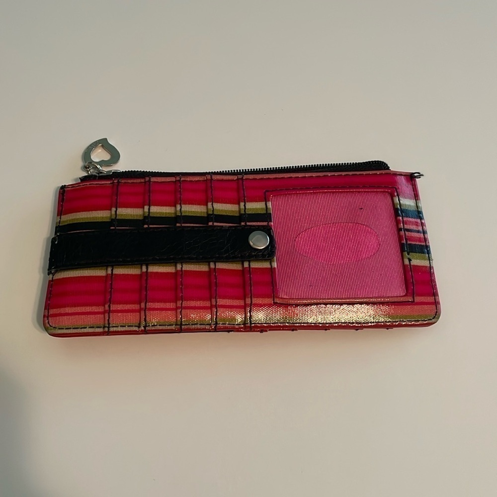 Gigi Hill Slim 12 cardholder wallet with coin purse multi stripe